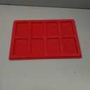 8 Grids Red PET Plant Velvet Coin Display Tray Coin Slab Holder Storage Case for NGC CNGC NPGS PCGS