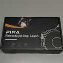 PINA Upgraded Retractable Dog Leash, 26 ft Dog Leash for Small Medium Large Dogs Up to 110lbs, Heavy Duty Reflective Nylon Tape 360 Tangle-Free, with Anti-Slip Handle, One-Handed Brake, Pause, Lock (Khaki)