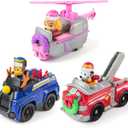 Paw Patrol Holiday Vehicle Bundle, Holiday-Themed Chase, Marshall & Skye Action Figures & Rescue Vehicles, Kids Toys for Boys & Girls Ages 3 & Up