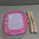 Kikidex Toddler Toys for 1-3 Years, Sturdy Magnetic Doodle Board, Reusable, No Mess, Educational Learning Toys for Kids' Birthday (Rose)