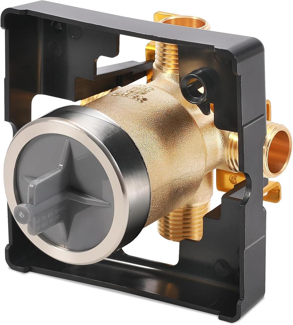 R10000-UNBX Universal Shower Valve Body Replacement Delta Faucet R10000 UNBX Bathtub and Shower Valve Body for Tub Faucet Trim Kits, Fits Single or Dual Function Delta Faucet Trim Set
