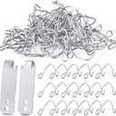 102 Pieces T Post Wire Clips Fence Wire Twister for T Post Clips Galvanized Steel Fence Wire Tensioning Tool for Fixing Fence Wire Clip Garden Farm Highway Sport Fences