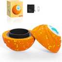 Lovkid Interactive Dog Ball Replacement Shell - Durable E-TPU Dog Toys for Aggressive Chewers, Indoor Outdoor Dog Play Toy to Keep Them Busy Orange(No Motor)