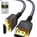 Maxonar 8K HDMI Cable PS5 3FT (Certified) Ultra High Speed HDMI Cable 48Gbps 8K60 4K120 144Hz RTX 3090 eARC HDR HDCP 2.2&2.3 Compatible with PlayStation 5, Xbox Series X, Roku/Fire/Sony/LG TV (Grey)
