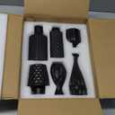 12pcs Glass Black Bud Vases Set, Small Vases for Flowers, Bud Vase for Centerpieces in Bulk, Mini Vintage Vase for Rustic Wedding Decorations, Office and Home Table Flower Dcor Black