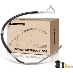 A-Premium Power Steering Pressure Hose Line Assembly Compatible with Chevrolet Traverse 2009-2017 & GMC Acadia Limited & Buick & Saturn, with O-ring, Pump To Gear/Rack Pinion