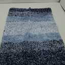 Arotive Microfiber Bathroom Rugs, Shaggy Soft and Absorbent Bath Rug, Non-Slip, Thick Plush Machine Washable Dry Bath Mats for Bathroom, Tub and Shower, 36x24, Blue