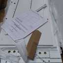 White 6 Drawer Dresser for Bedroom, 15.3" D x 47.2" W x 32.3" H in Simply Modern Chest of Drawers, Wood Storage Double Dresser with Deep Drawers for Living Room, Hallway Entryway, White