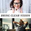 Reading Glasses Clip On Eyeglasses Adjustable PD Magnifiers Blue Light Blocking Lenses Readers for Unisex, 2.5