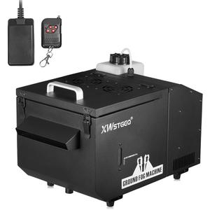 Low Lying Fog Machine, 1200 Watt Water Based Ground Fog Machine with Wireless Remote, DMX 512, Manual Control - Ideal for Weddings, Halloween, Parties, DJs, and Stage Performances