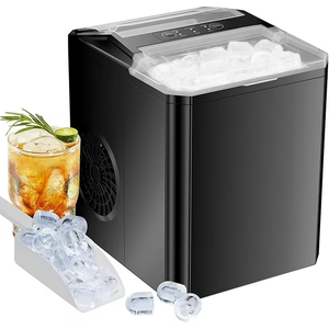 JOINSUN Ice Maker, 9 Ices in 6 Minutes, 26 lbs/24 Hours, Self Cleaning, Black