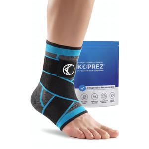 Koprez Plantar Fasciitis Sleeve - Plantar Fasciitis Relief, Plantar Fasciitis Socks, Ankle Compression Sleeve, Ankle Support for Women, Plantar Fasciitis Brace, Ankle Sleeve, Ankle Support Men, Large