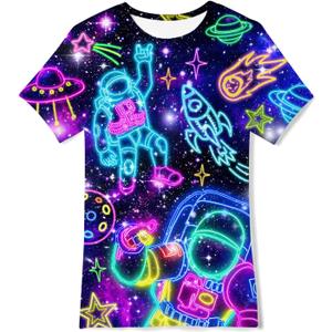 Enlifety Boys Girls T-Shirts 3D Graphic Shirts Kids Cool Short Sleeve Tees Size 4-14T (9-12 Years)