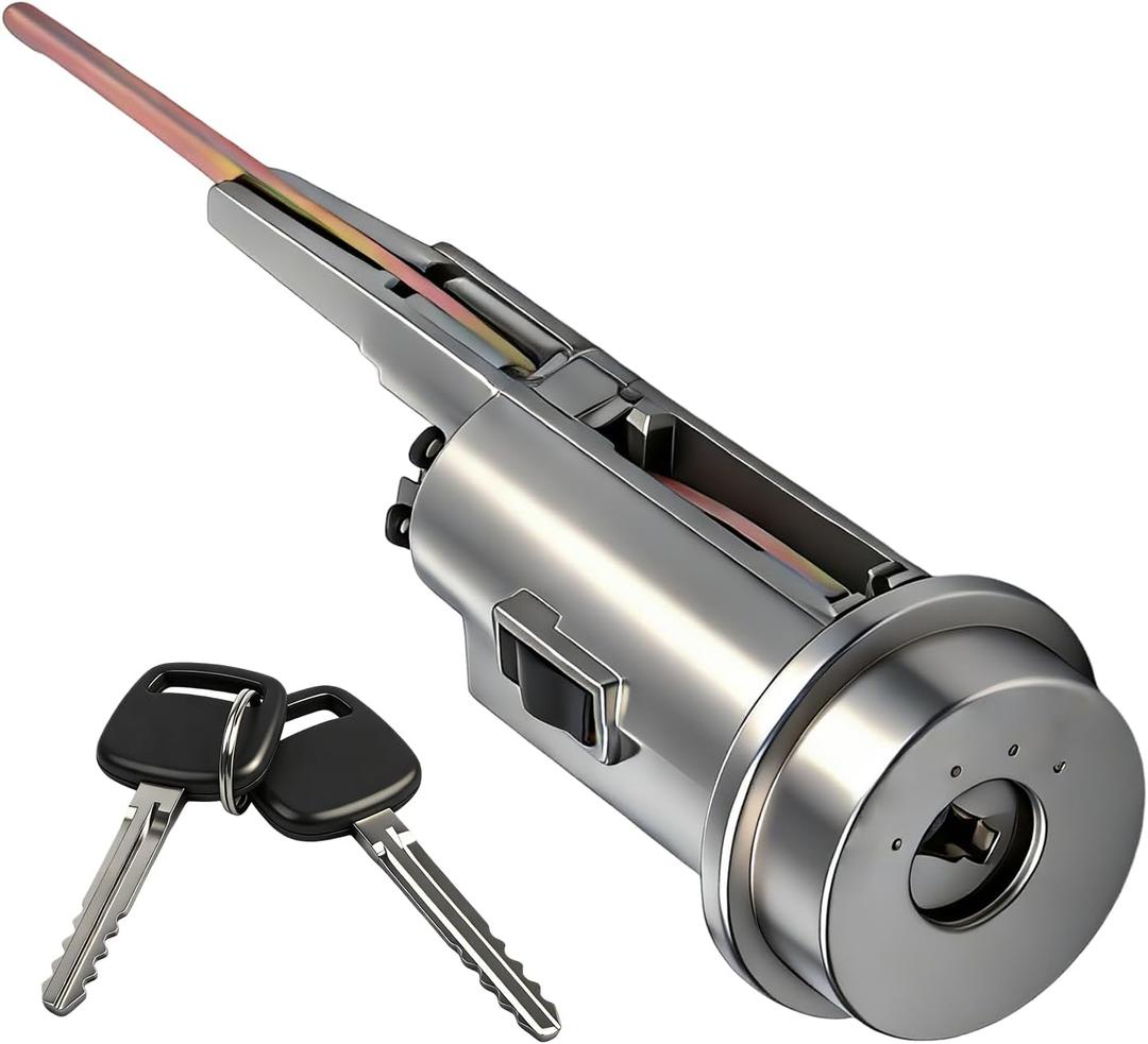 Ignition Lock Cylinder Switch with Key Compatible with Toyota Sequoia 200-2007 Tundra 2003-2006 4Runner 2003-2009 Replace 89703-33070 69052-34040 No Chip