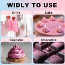 (10g) Pink Edible Glitter for Cocktails, Drinks, Cakes - 100% Food Safe Pink Cake Glitter Dust Edible Bulk - Valentines Food Chocolate Baking Decoration Wedding Girls Party - No Taste (EXP 02/04/26)