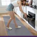DEXI Kitchen Floor Mats Cushioned Anti Fatigue, 23x94, Large Long Standing Runner Rug Waterproof, Comfort Memory Foam Padded for Front Sink Laundry, Grey
