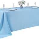 Rectangle Tablecloth 140x280  inch Washable Polyester Fabric Table Cloth for Wedding Party Dining Banquet Decoration