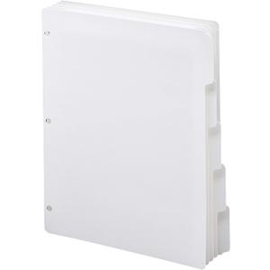 Smead 89415 Three-Ring Binder Index Divider 5-Tab White