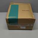 BOBOMOMO 24" Farmhouse Table Lamps Set of 2  Rustic Light Brown Resin Bedside Lamps with Linen Shades, Medium Size Nightstand Lamps for Bedroom, Living Room, and Entryway, Ideal for Warm, Cozy Spaces