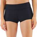 TYR Women's Standard Durafast Elite Casey Swim Boyshort (12, Black)