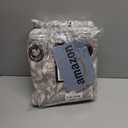 jinchan Blackout Curtains for Bedroom, Taupe Grey Scroll Floral Patterned Curtains 90 Inch Length for Living Room, Vintage Art Deco Drapes, Thermal Insulated Window Curtains Grommet 2 Panels