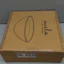 Mela Artisans Scalloped Decorative Wooden Bowl | 12 Inch Mango Wood Fruit & Serving Bowl | Natural Grain Finish | For Kitchen Counter | Snacks | Desserts | Bread | Handcrafted Home Decor (Large (Single))