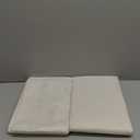 100% Blackout Shield Linen Blackout Curtains for Bedroom 84 Inches Long, Back Tab/Rod Pocket Living Room Drapes, Thermal Insulated Blackout Curtains 2 Panels Set, 50" W x 84" L, Cream