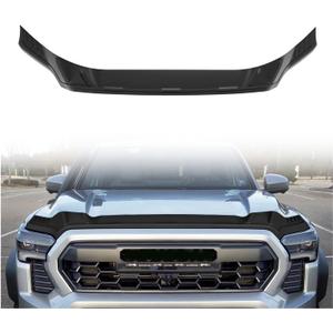 TripleAliners Hood Deflector Protector Compatible with 2024 2025 2026 Toyota Tacoma Accessories Hood Protector TPE Bug Deflector Shield Replacement