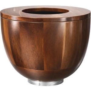 LOVIVO Premium Acacia Wood 5 Quart Mixing Bowl with Splash-Proof Lid, Compatible with KitchenAid 4.5-5 Qt Tilt-Head Stand Mixers, Wooden Bowl for Stand Mixer with Stainless Steel Locking Base