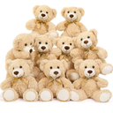 MaoGoLan 9 Pack Teddy Bears Bulk for Baby Shower, 14" Small Teddy Bear Plush Toy, Cute Stuffed Bears Bulk for Kids Girlfriend, Wholesale Small Bear for Wedding,Birthday,Christmas, Party Decorations