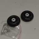 Ricrrover Luggage Suitcase Wheels Replacement Kit 75x24mm/2.95"x0.94" w/ABEC 608zz Inline Outdoor Skate Replacement Wheels, Set of (2) Wheels (OD:75 W:24 ID:6 Axles:35&40mm)