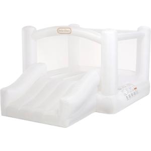 Little Tikes Cloud Collection Jr. Jump 'n Slide Bouncer — White, Active Play, Outdoor Bouncer, Boys and Girls Ages 2-8 Years, One Size
