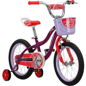 Schwinn Elm Bike, 16 Inch Bike for Kids Ages 3-7, SmartStart Ergonomic Design for Kids, Adjustable Seat Grows with your Child, Rear Coaster Brake and Front Caliper Brake, Training Bicycle