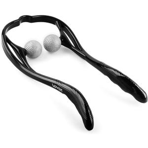 VOYOR Neck Massager Shiatsu Deep Tissue Dual Trigger Point for Pain ReliefErgonomic Handle Design, Lightweight & Portable, Dual Trigger Points, Shoulder Massager for Office, Home, Car Use MS110