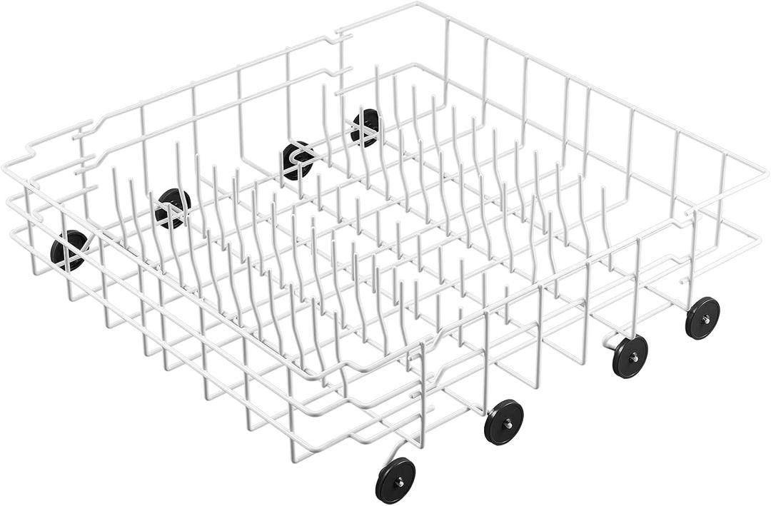Allstare 808602302 Dishwasher Lower Rack Replacement for Frigidaire Kenmore Dishwasher Parts Lower Dishrack Assembly with 154174501 Wheels 154432602 FDB1050REB0 Dishwasher Bottom Rack -22" x 20.9", 22" x 20.9" x 6.3" 808602302