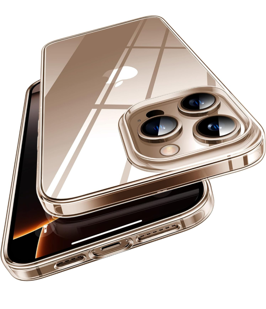 Purluct for iPhone 15 Pro Slim Case,Paper-Thin Transparent Finish Skin Back Case [Non Yellowing] Ultra Protective Cover with Camera Protection 6.1 Inch 