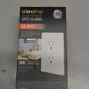 GE, White, Tamper-Resistant GFCI Receptacle Outlet, In-Wall, LED Indicator Light, UL Certified, NEC Compliant, Self-Test for Optimum Safety 15A/120V, Wallplate not included, 32075, 1 Pack