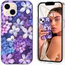 Magnetic for iPhone 13 Case Cute for Women, [Compatible with Magsafe][Drop Protection] Slim Colorful Flowers Oil Painting Printed Girly Floral Phone Case for iPhone 13