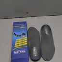 Plantar Fasciitis Feet Insoles Arch Supports Orthotics Inserts Relieve Flat Feet, High Arch (Mens 10-10 1/2 | Womens 12-12 1/2) (Gray)