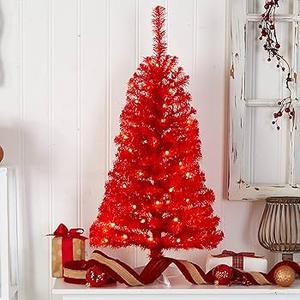Nearly Natural 3ft. Artificial Christmas Tree with 50 LED Lights and 118 Bendable Branches