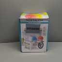 Nostalgia Snow Cone Shaved Ice Machine - Retro Table-Top Slushie Machine Makes 20 Icy Treats - Includes 2 Reusable Plastic Cups & Ice Scoop, White