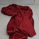 Homiest Burgundy Satin Fabric by The Yard, 5 Yards x 58 Inch Charmeuse Satin Fabric Silky & Shiny Cloth Fabric, Smooth Bridal Satin Fabric for Wedding Dress, Clothing Making, DIY Crafts, Sewing