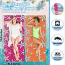 4 Pack Colorful Starfish Beach Towel Microfiber Soft Quick Dry Oversized Swim Towels Beach Accessories Necessities for Pool Camping Travel Girls Trip Weekend Bachelorette Party Favors 32x71 inch