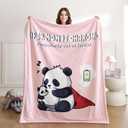 weigelia Mom is Charging Blanket - Pink Soft Fleece Throw Blanket Gift for Mom, Cozy Throw for Women, Couch Blanket for Christmas, Birthday, Mothers Day, 50"x60"