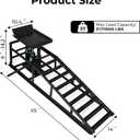 Skepphlay 2 Pack Hydraulic Car Ramps 5t, Car Ramps High Lift 11000lbs, Cars Lift Service Ramp Height 9"-14.2", Heavy Duty Steel Auto Ramp for Changing Oil for Maintenance, Black