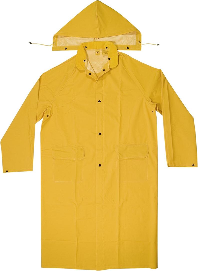 Custom Leathercraft CLC Climate Gear R105 2 Piece Heavyweight PVC Trench Coat (Large)