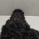 JONIYEAR Decorative Soft 2.8" Long Pile Fluffy Faux Fur Throw Blanket 50" x 60", Solid Luxury Fuzzy Plush Blanket for Couch Sofa Bed, Accent Cozy Shaggy Lightweight Blankets for Pet,Thick,Warm, Black