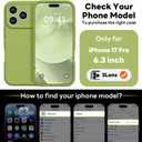 Vooii Magnetic for iPhone 17 Pro Case, Compatible with Magsafe (Premium Liquid Silicone) (Integrated Camera Control Button) Full Body Protective Anti-Scratch Microfiber Lining 6.3", Cedar Green