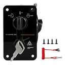 12V Boat Ignition Switch with Key, Fits Yamaha Outboard Single Engine Ignition Switch Panel Assembly On-Off-Start 704 Control Box w/Boat Kill Switch Lanyard, 704-82570-12-00 704-82570-08-00