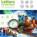 2 x Blueforest Christmas 1000 Piece Jigsaw Puzzle for Adults - 27.5x19.7 Inches Holiday Train Scene with Aurora & Santa, Challenging Fun Adult Puzzles, Home Decor